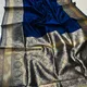 NAVY BLUE__Royal Rajgharana Sarees